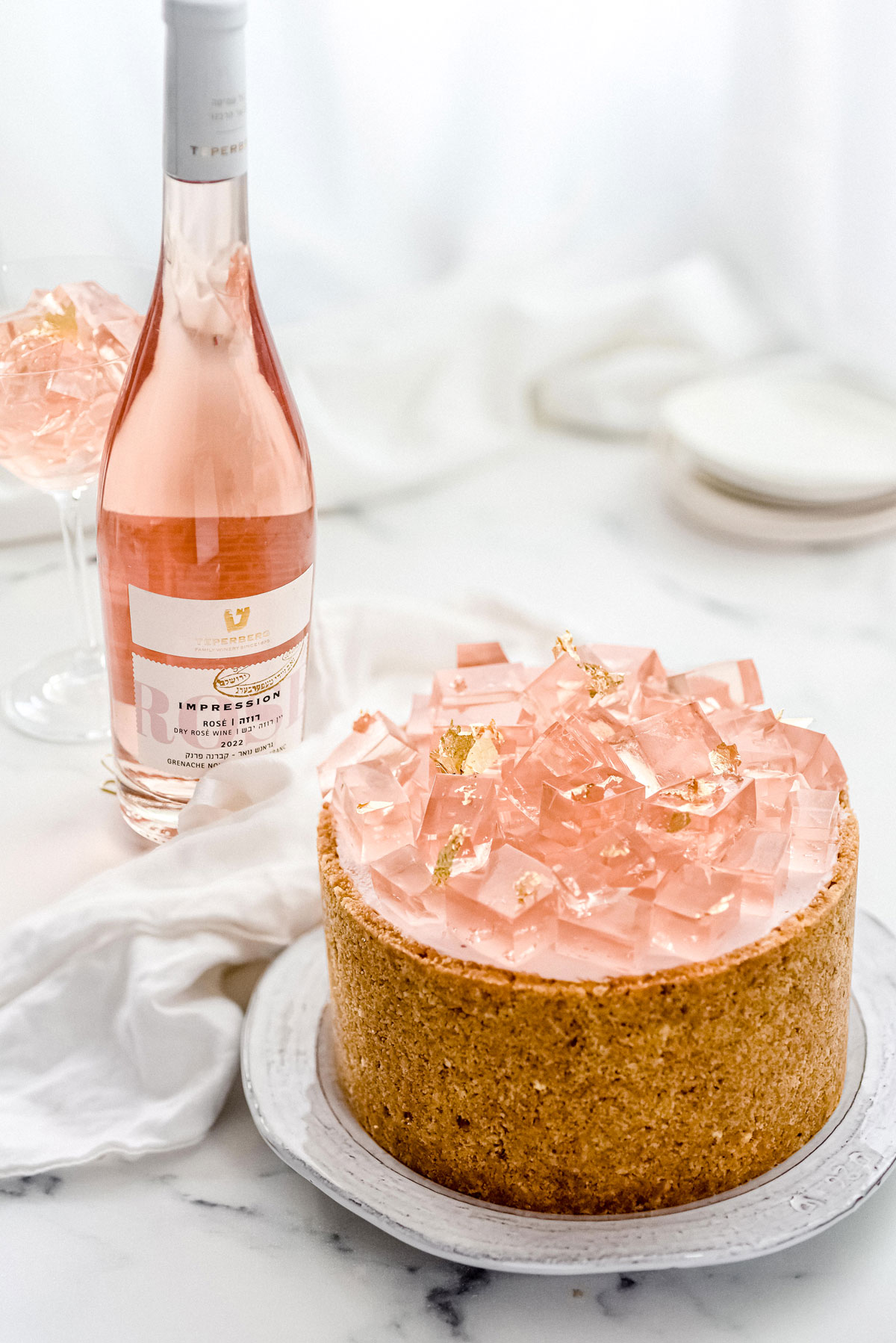 עוגת גבינה ויין